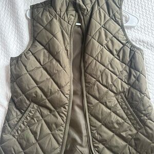 Old Navy Olive Green Quilted Vest